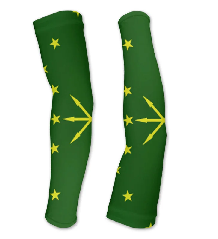 sleeve embroidery design-Adygea Flag Compression Arm Sleeves UV Protection Unisex - Walking - Cycling - Running - Golf - Baseball - Basketball