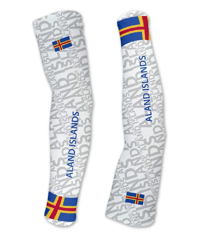 sports arm sleeve-Aland Islands ScudoPro Compression Arm Sleeves UV Protection Unisex - Walking - Cycling - Running - Golf - Baseball - Basketball