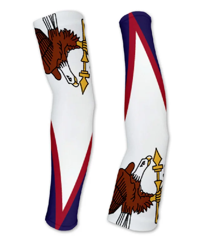 short sleeve dress shirt-American Samoa Flag Compression Arm Sleeves UV Protection Unisex - Walking - Cycling - Running - Golf - Baseball - Basketball