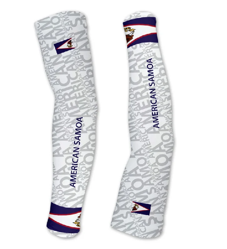 sleeve for gym wear-American Samoa ScudoPro Compression Arm Sleeves UV Protection Unisex - Walking - Cycling - Running - Golf - Baseball - Basketball