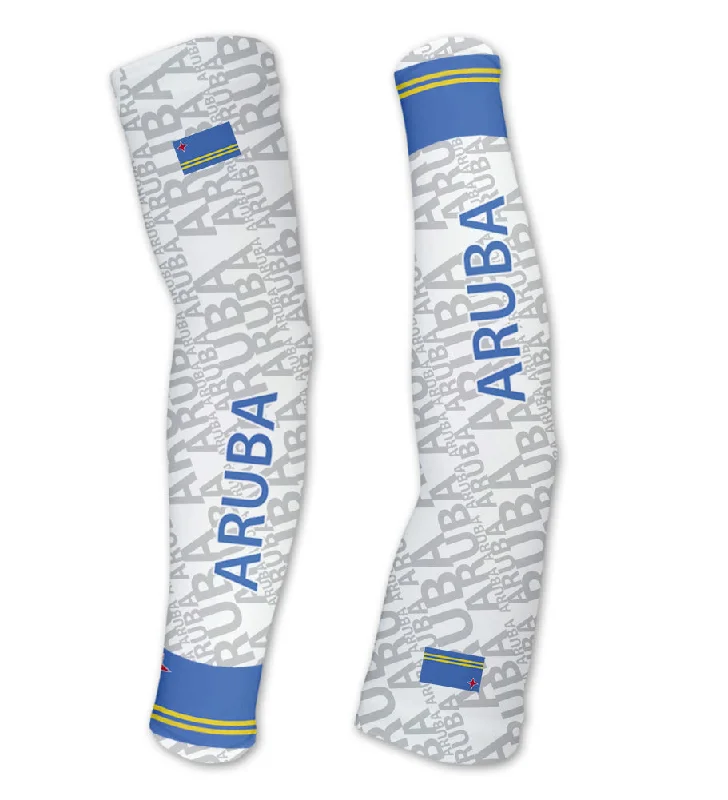 cotton sleeve shirt-Aruba ScudoPro Compression Arm Sleeves UV Protection Unisex - Walking - Cycling - Running - Golf - Baseball - Basketball