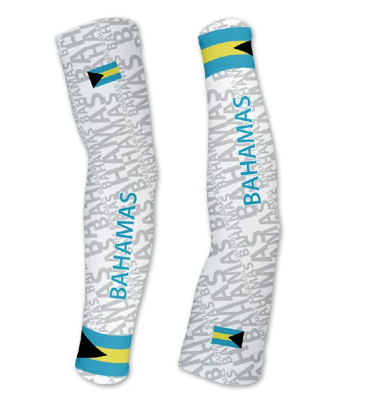 custom sleeves for jackets-Bahamas ScudoPro Compression Arm Sleeves UV Protection Unisex - Walking - Cycling - Running - Golf - Baseball - Basketball