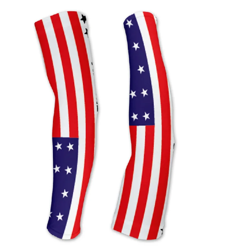 fashionable sleeve trends-Bikini Atoll Flag Compression Arm Sleeves UV Protection Unisex - Walking - Cycling - Running - Golf - Baseball - Basketball