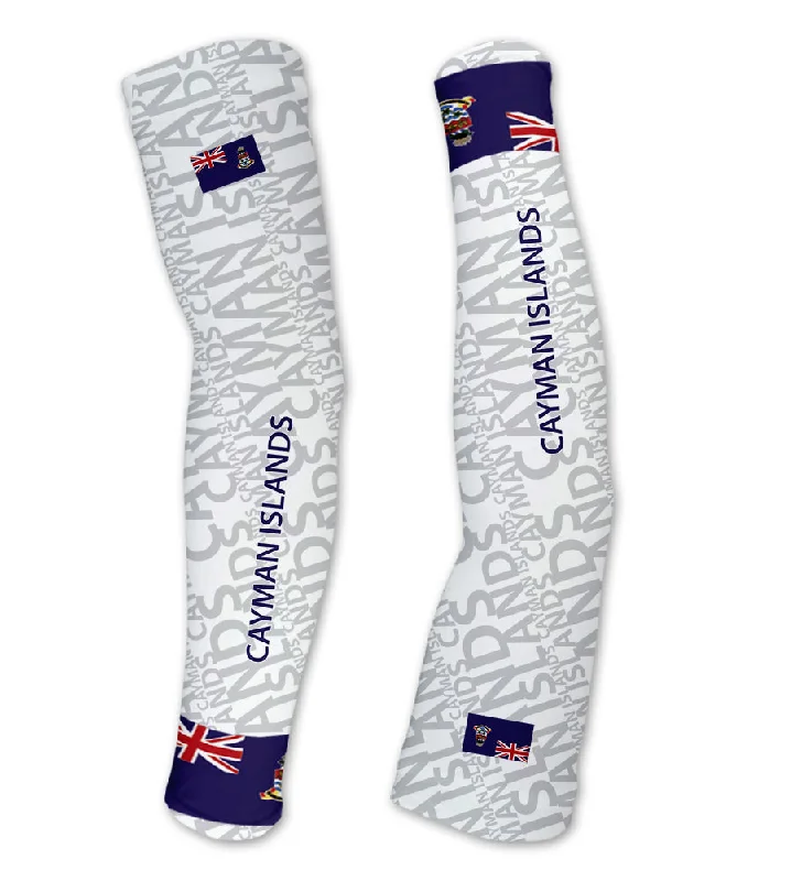 printed sleeve for shirts-Cayman Islands ScudoPro Compression Arm Sleeves UV Protection Unisex - Walking - Cycling - Running - Golf - Baseball - Basketball