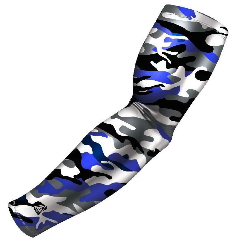 sleeve with logo for jackets-Clutch Camo Blue And Grey