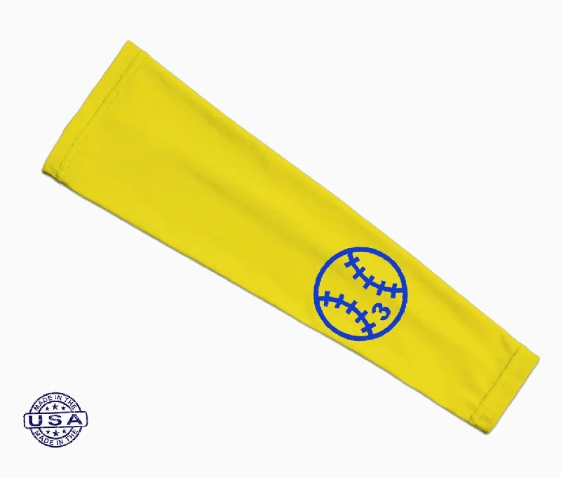 roll-up sleeves-Custom Baseball Number Arm Sleeve