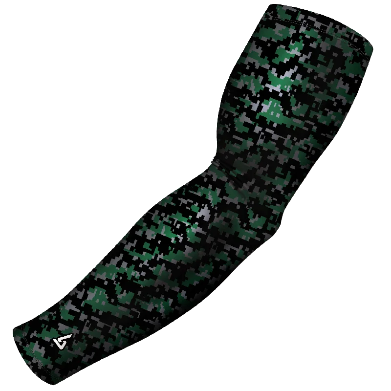 sports sleeve for physical activities-Digital Camo Green Forest