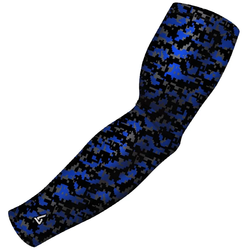 vintage sleeve style-Digital Camo Blue Royal