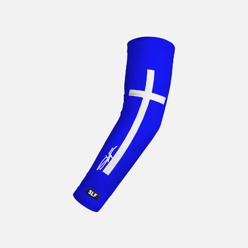 sleeve protector for uniforms-Faith Cross Grandis Kids Arm Sleeve