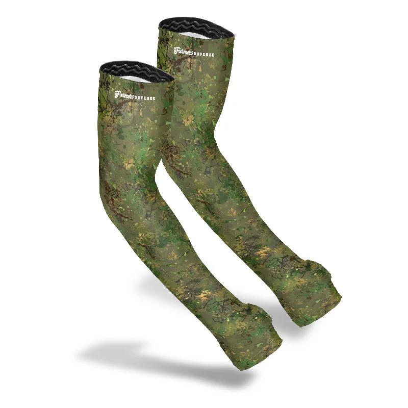 long sleeve outfit-Protection Sleeves - Green Brush Camo