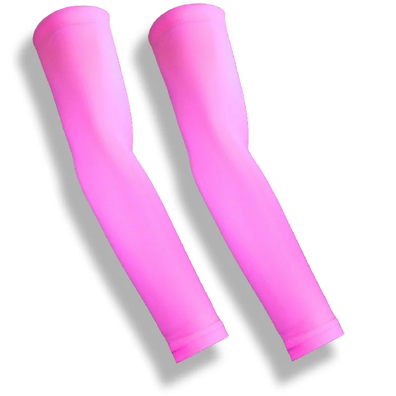 cold weather sleeve-Pink Full Arm Sleeves for Skin Protection