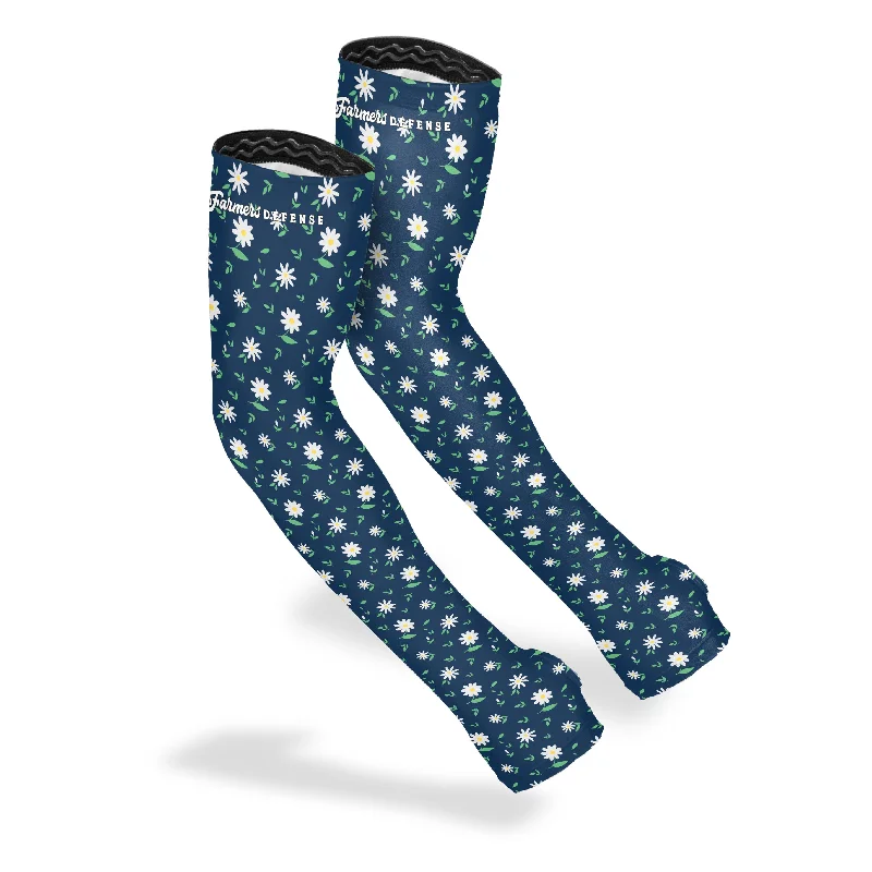 trendy sleeve options for men-Protection Sleeves - Blue Daisy