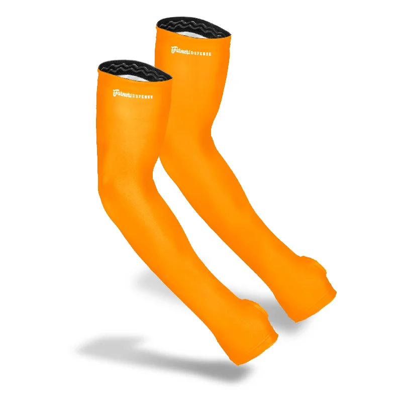 elbow sleeve protector for gym-Protection Sleeves - High Visibility - Orange FINAL SALE