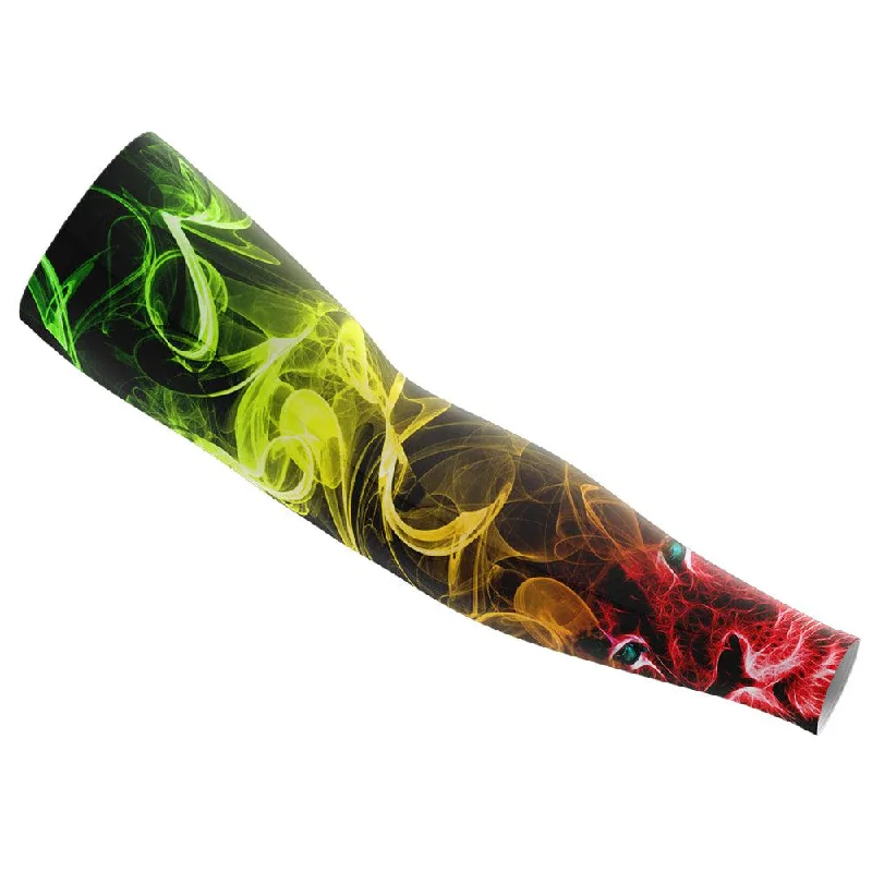 sleeve fabric for jacket-Rasta Lion Arm Sleeve