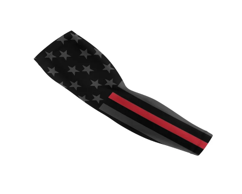 elegant sleeve design for dresses-Thin Red Line Flag Arm Sleeve