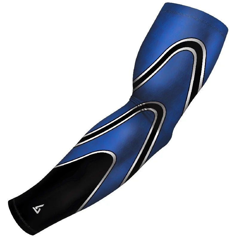 foldable sleeve protector-Tri Pipes Blue White