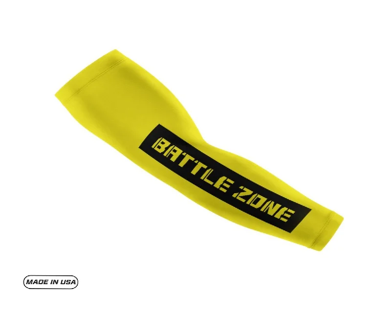 summer sleeve styles-Yellow Battle Zone Arm Sleeve