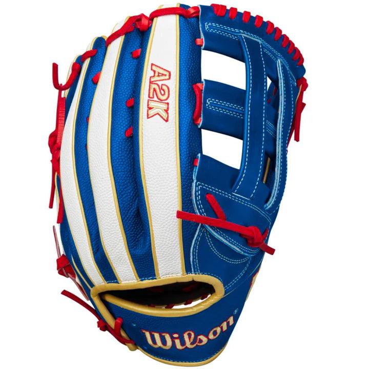 Fielding Gloves with glove palm size-2023 Wilson A2K MB50 Mookie Betts GM 12.5" Baseball Glove: WBW101015125 (Left Hand Throw)