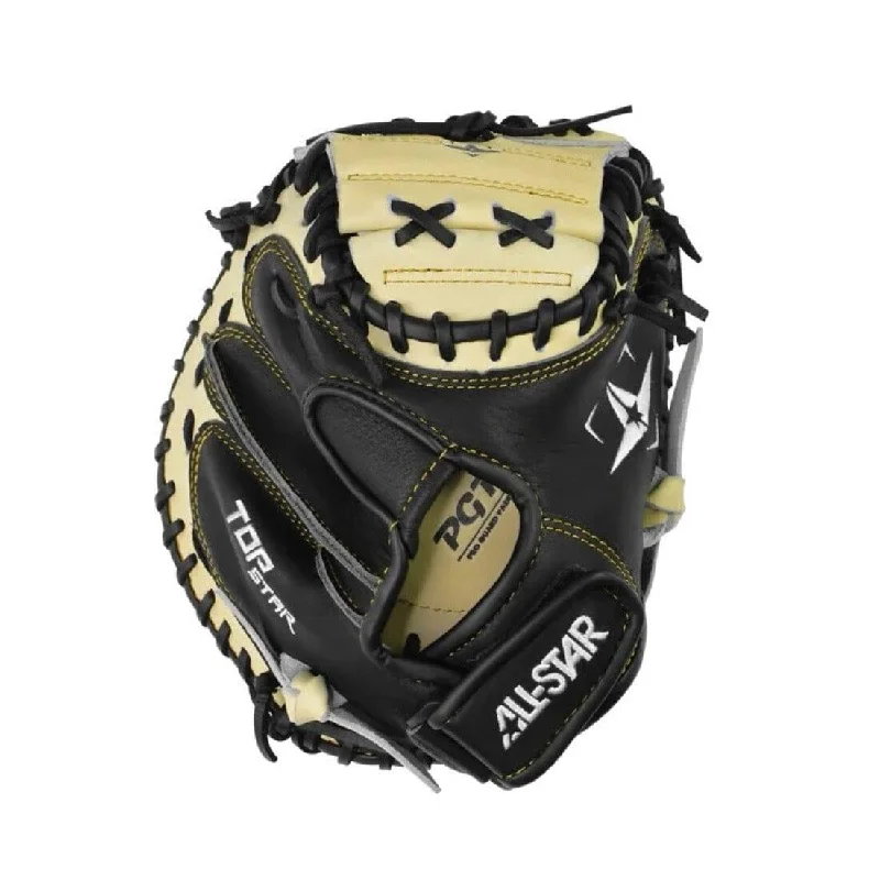 Fielding Gloves with quick break-in-All-Star Top Star 33.5 Baseball Catcher's Mitt: CMTS-A