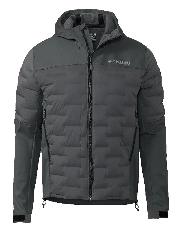 Axis Thermal Hybrid Hooded Jacket | Gunmetal