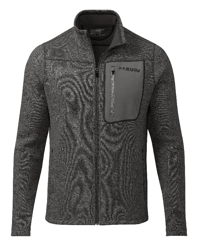 Base Camp Full Zip Sweater | Charcoal Heather