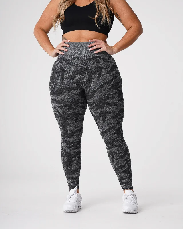 Sportswear/Tops top rated-Black Camo Seamless Leggings