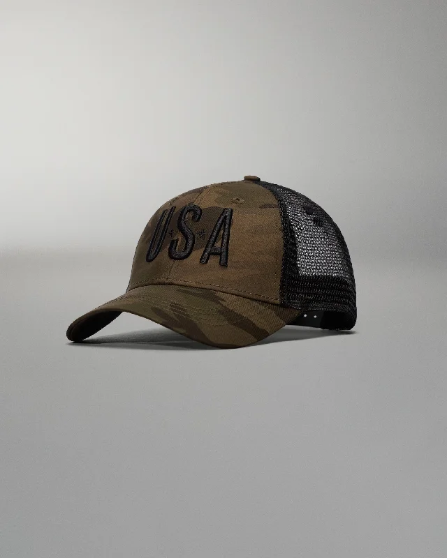 Camo USA Trucker Hat