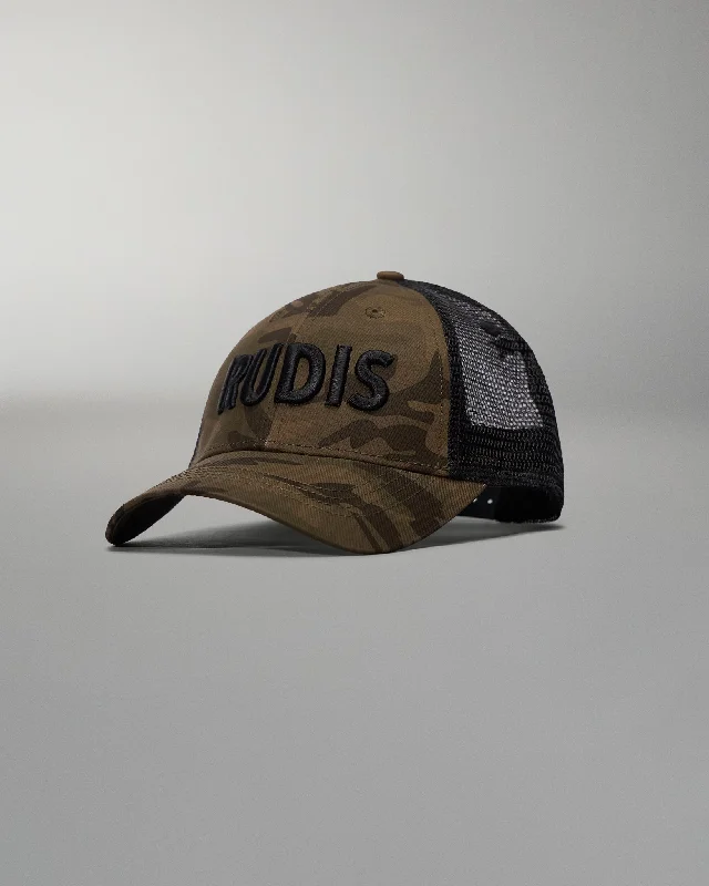 Camo Wordmark Trucker Hat