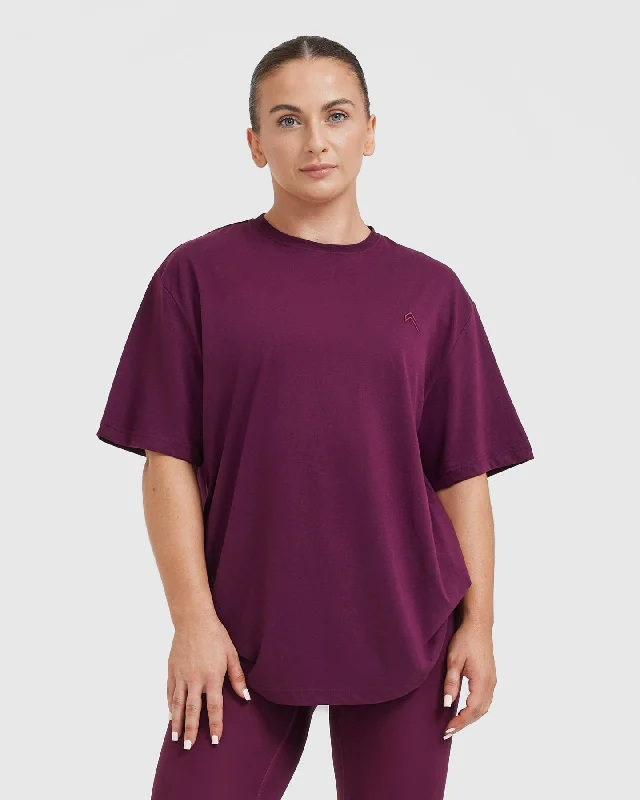 Sportswear/Tops winner’s circle-Classic Oversized Lightweight T-Shirt | Ripe Fig