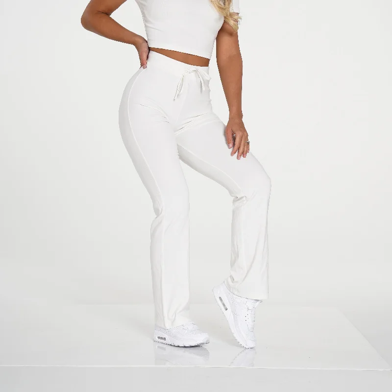 Sportswear/Tops HIIT workouts-Cream Hello Weekend Lounge Pant