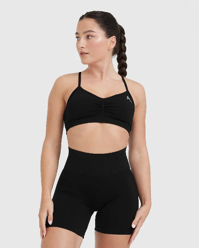 Sportswear/Tops for basketball-Effortless Strappy Bralette | Black