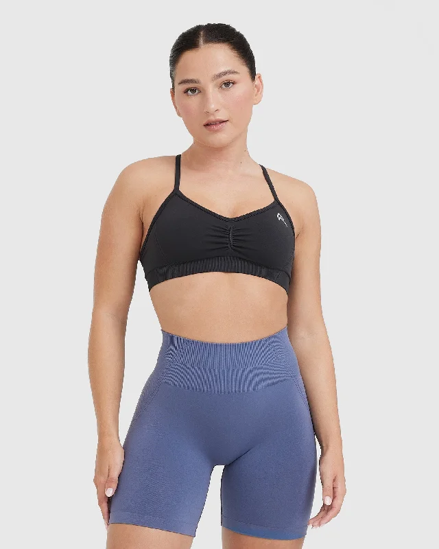 Sportswear/Tops for cycling-Effortless Strappy Bralette | Coal