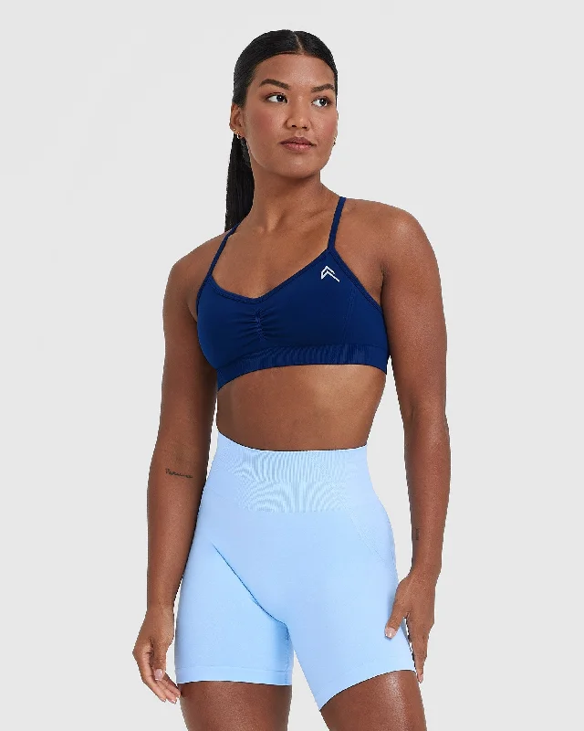 Sportswear/Tops pullover-Effortless Strappy Bralette | Midnight