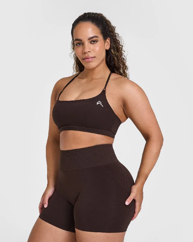 Sportswear/Tops circuit style-Everyday Cross Over Bralette | 70% Cocoa