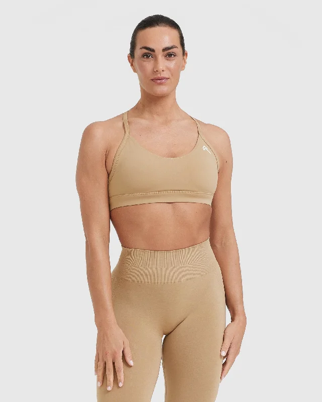 Sportswear/Tops cloudy workouts-Everyday Sports Bra | Dune Brown