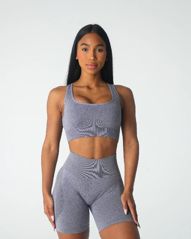 Sportswear/Tops therapy tops-Grey Eclipse Seamless Bra