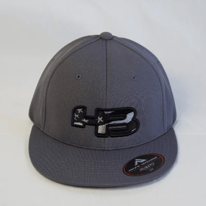 Headbanger Sports Exclusive Pacific ES342 FlexFit Hat: Blackout Patriot