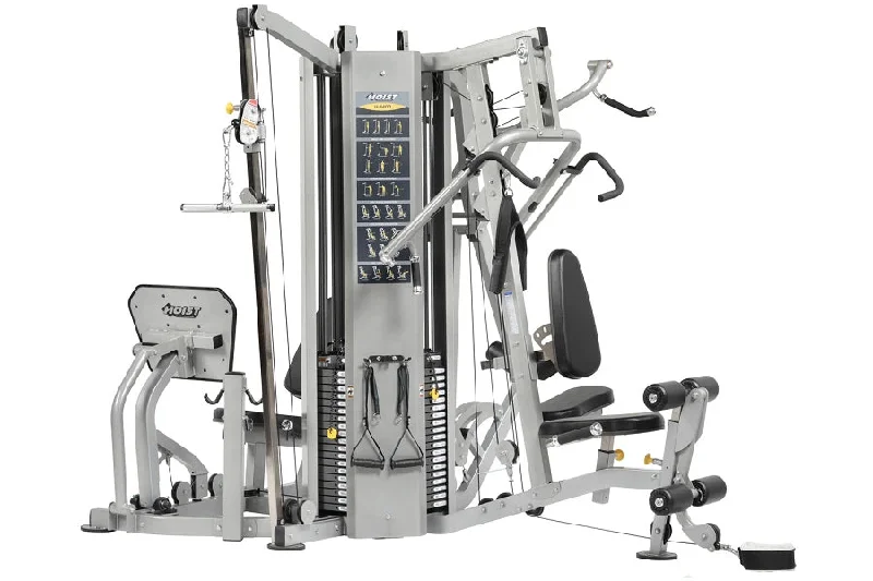 Multi-station home gym for tight rooms-Hoist H4400 Multi-Stack Home Gym (4-Stack)