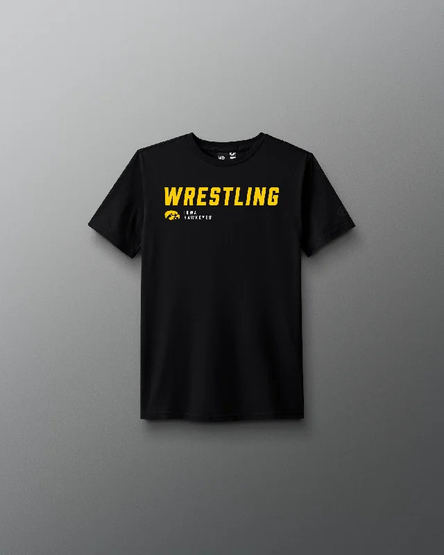 Iowa Hawkeyes Wrestling Slanted Youth T-Shirt