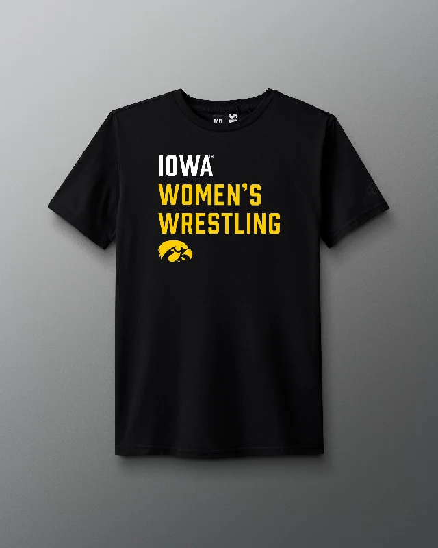 Iowa Women's Wrestling Stacked T-Shirt