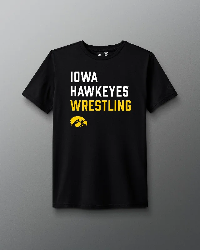 Iowa Wrestling Stacked T-Shirt