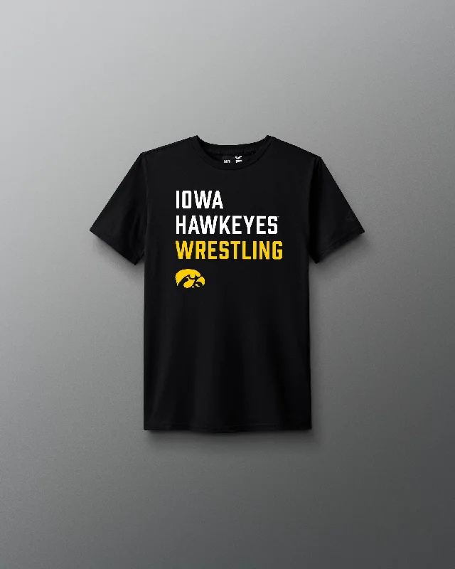 Iowa Wrestling Stacked Youth T-Shirt