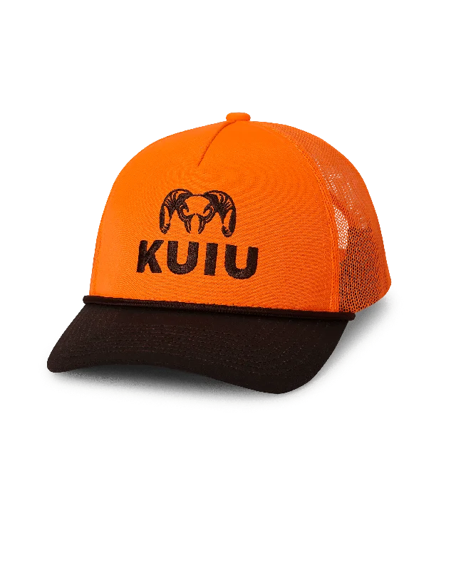 KUIU Upland Logo Hat | Blaze Orange/Brown