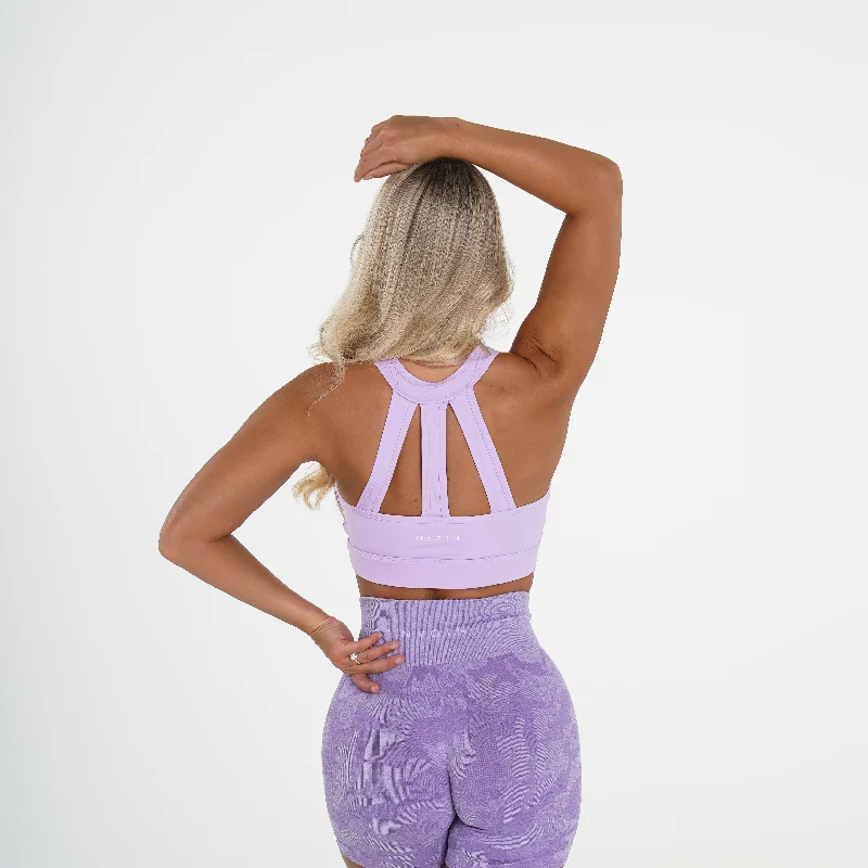 Sportswear/Tops strong vibes-Lavender Trio Bra