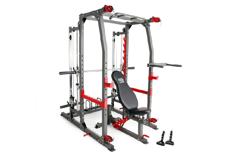 Multi-station home gym with sturdy steel-Marcy Pro Smith Machine Home Gym Training System Cage (SM-4903) (🎄HOLIDAY IN-STORE SPECIAL)