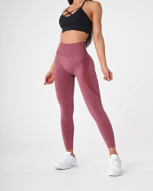 Sportswear/Tops rural workouts-Maroon Contour Seamless Leggings