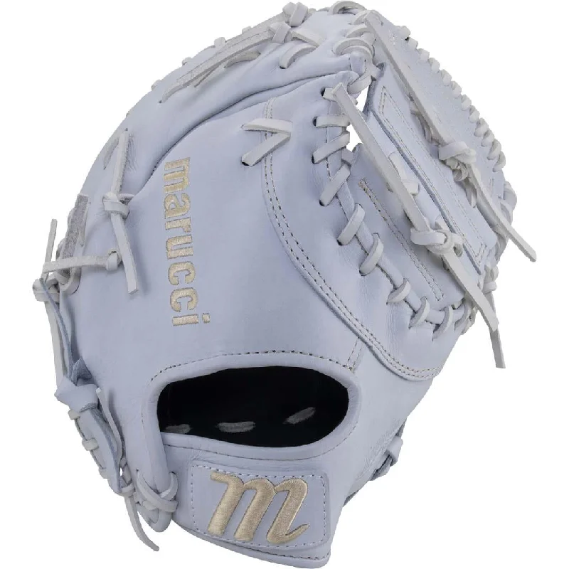 Fielding Gloves for rainy conditions-Marucci Magnolia M-Type 39S3 13" Dual Bar Web Fastpitch First Base Mitt: MFGMGM39S3FP-W