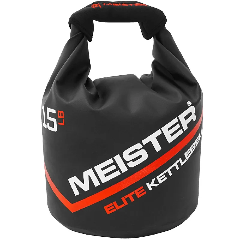 Kettlebell for functional strength design-Meister Elite Portable Sand Kettlebell - 15lb / 6.8kg