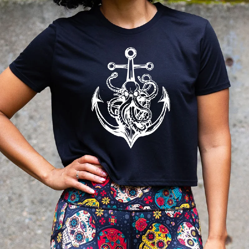 Octopus Anchor Cropped Tee