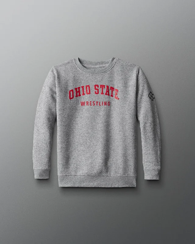 Ohio State Wrestling Convex Youth Crewneck